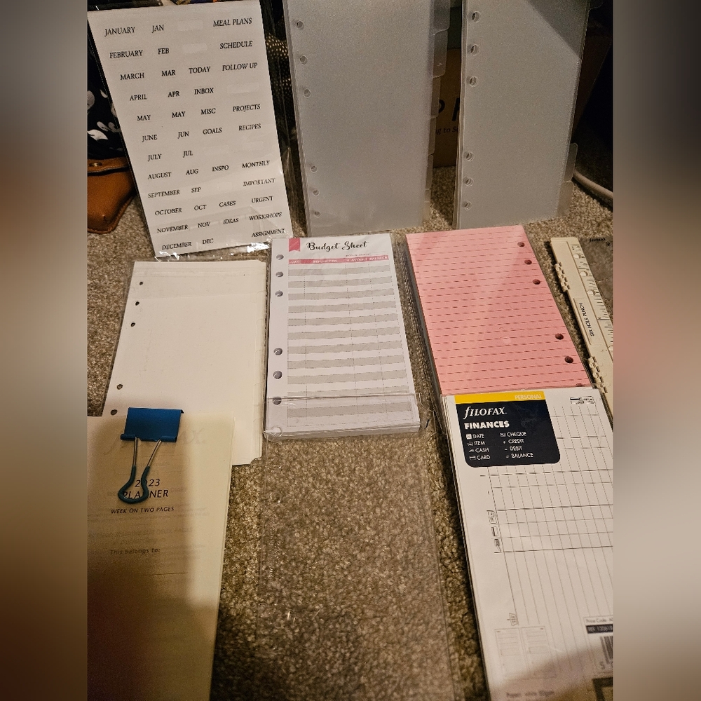 Filofax Personal Size Insert large bundle - Picture 12 of 13